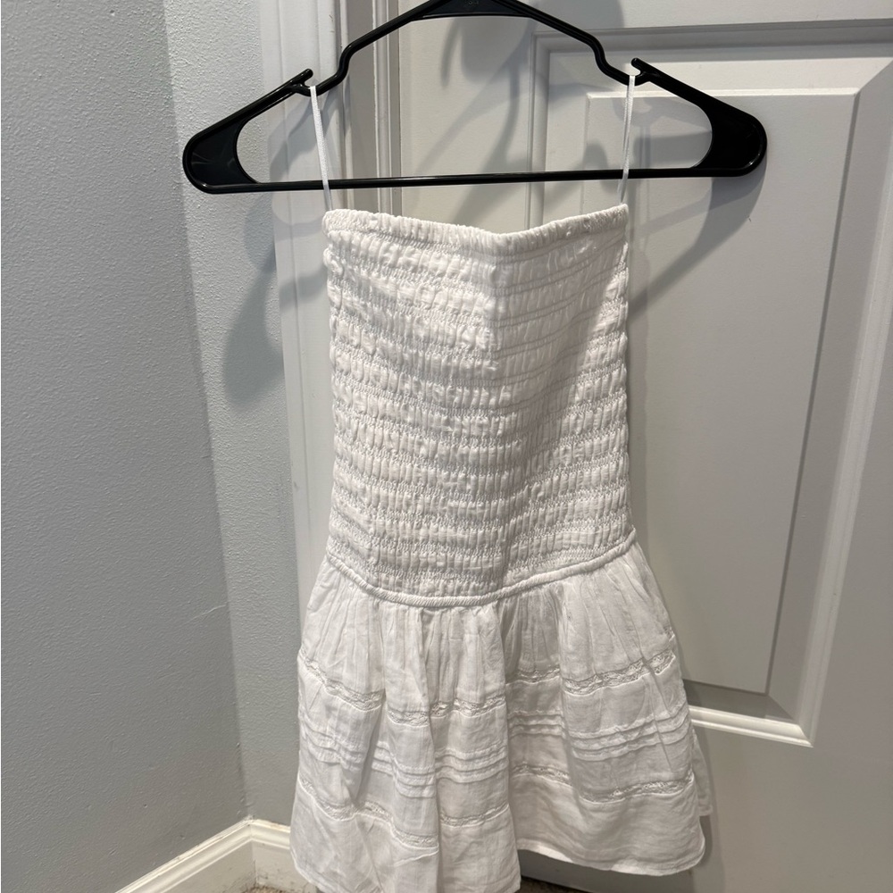 White Strapless Dress